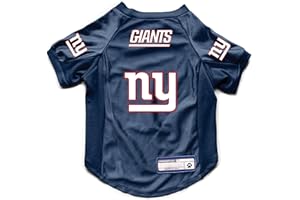 Littlearth NFL New York Giants Stretch Pet Jersey, Team Color, Large