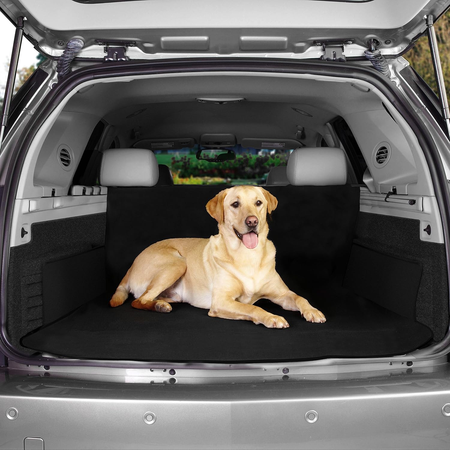 bonVIVO Car Boot Liner 152x163 cm, Travel Buddy Ted, Universal Waterproof Non-Slip Dog Boot Cover & Car Boot Protector - Image 4