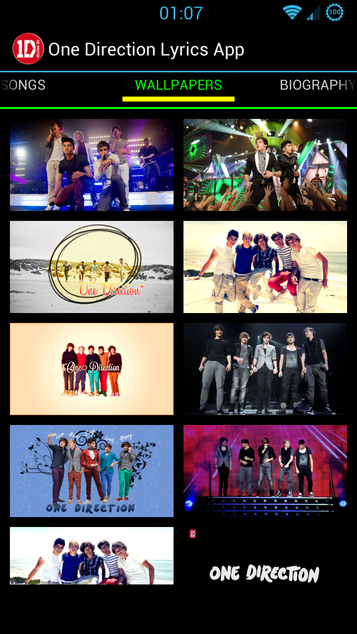 Amazon Com One Direction Lyrics App Appstore For Android