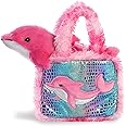 Aurora® Fashionable Fancy Pals™ Dolphin Stuffed Animal - On-The-go Companions - Stylish Accessories - Multicolor 7 Inches