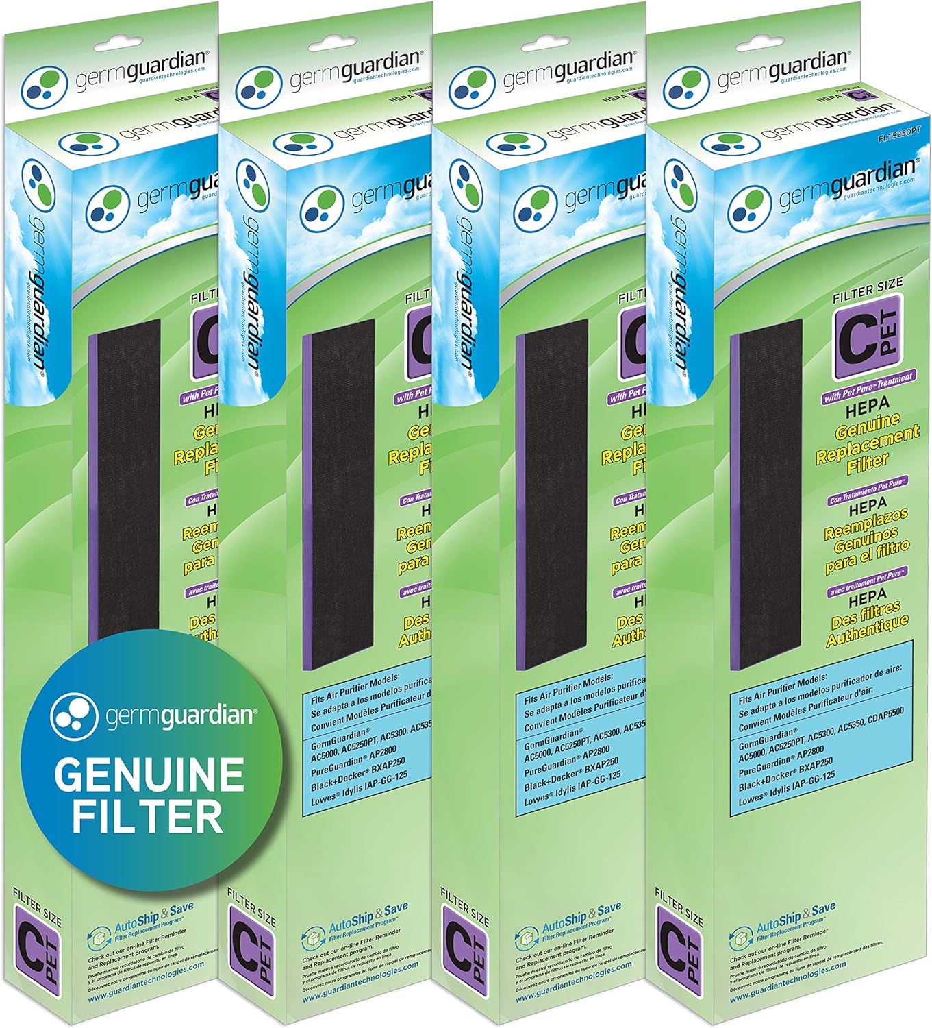 Guardian Technologies FLT5250PT4PK FLT5250PT HEPA Pure