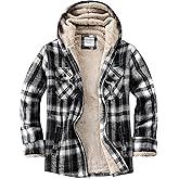 WINDFIT Women's Full Zip Fleece Flannel Jacket Plaid Sherpa Lined Jacket for Women