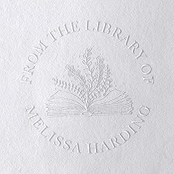 Personalized Book Embosser or Stamp Custom Round