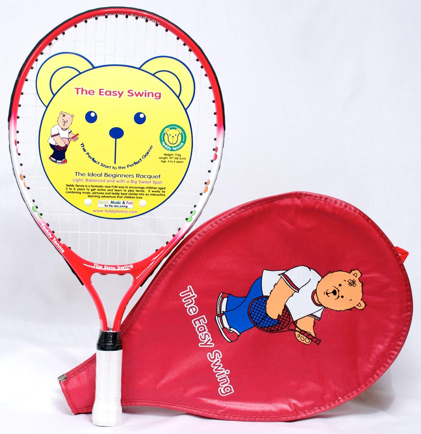 racchetta da tennis per bambini 19 pollici