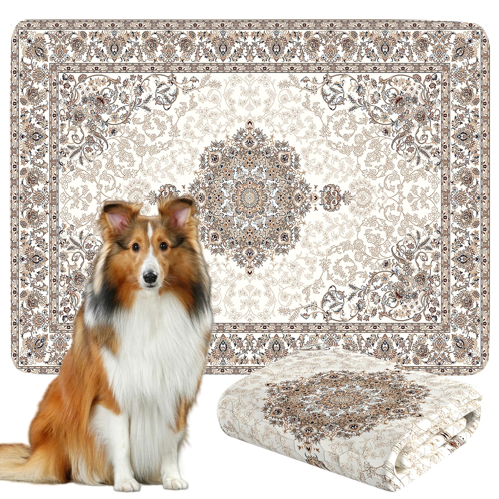Photo 1 of Washable Pee Pads for Dogs, Reusable Dog Training Pads. 54''x72'' Super Absorbent Dog Rugs, Non-Slip and Leakproof Pee Mat for Dogs, Large Whelping Pads for Crates and Floors.