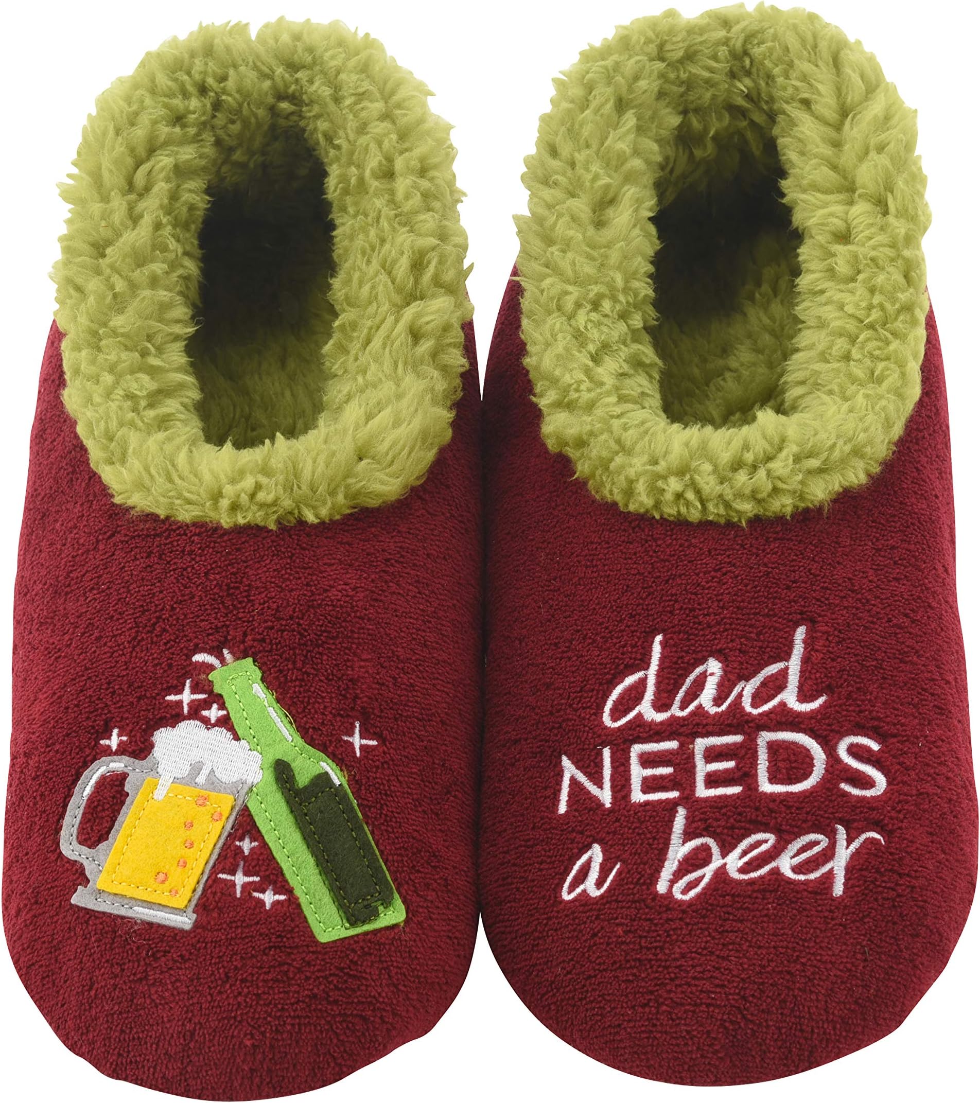 Snoozies Mens Pairable Slippers | Comfortable Slippers for Men | Fuzzy Mens Slipper Socks | Soft Sole Mens House Slippers | Multiple Sizes and Styles