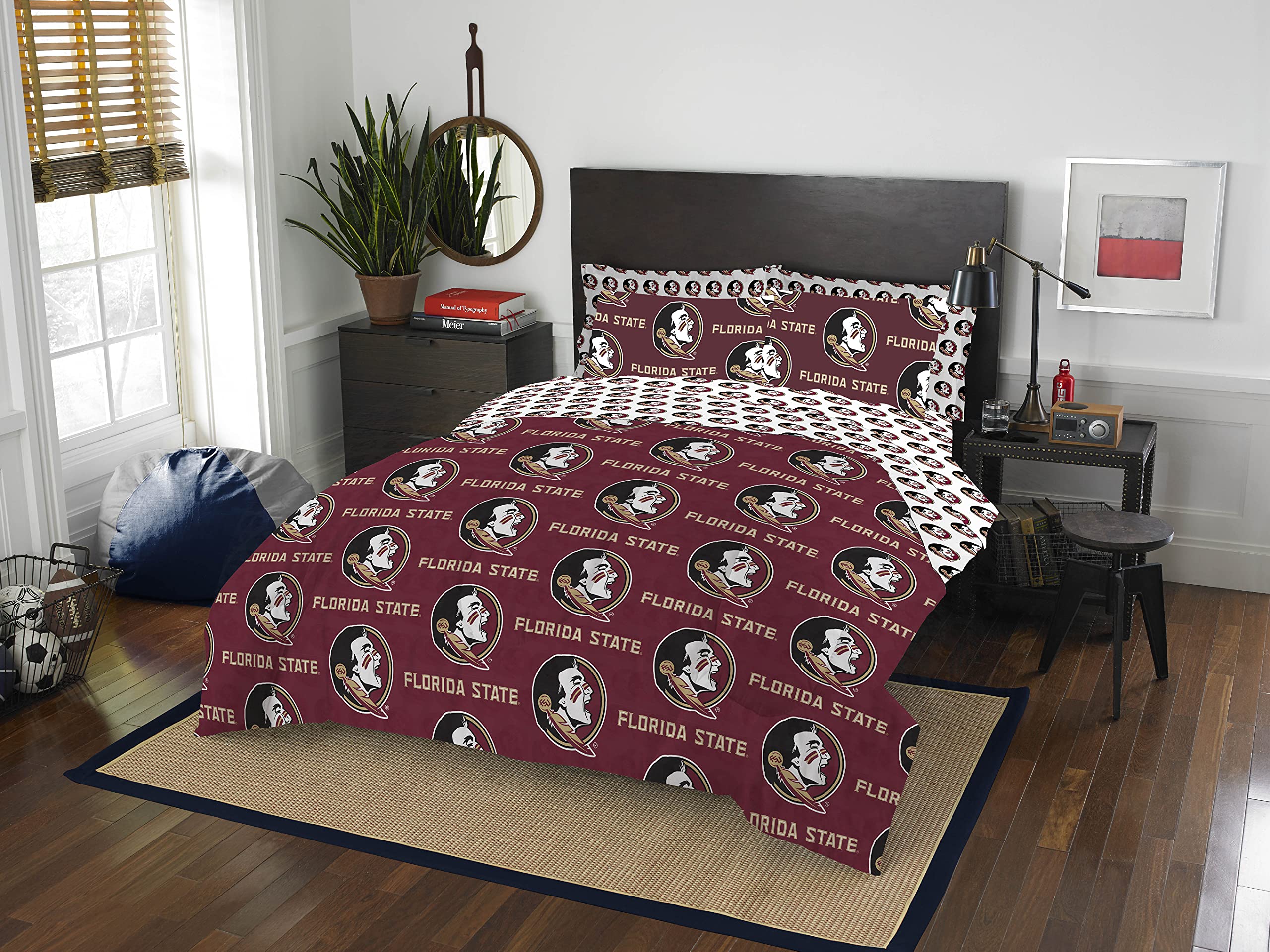 Northwest NCAA Florida State Seminoles Unisex-Adult Bed in a Bag Set, Twin, Rotary Image