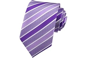 Kihatwin Men's Gingham Check Stripe Ties Pattern Business Formal Designer Neckties 3.15"
