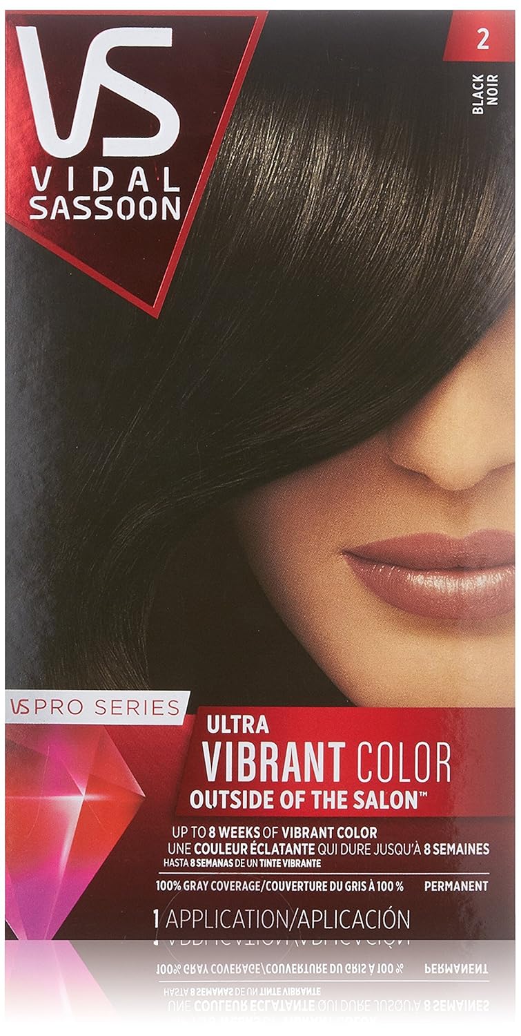 Amazoncom Vidal Sassoon Pro Series Hair Color 2 Black 1 Kit Amazoncom Vidal Sassoon Pro Series Hair Color 2 Black 1 Kit
