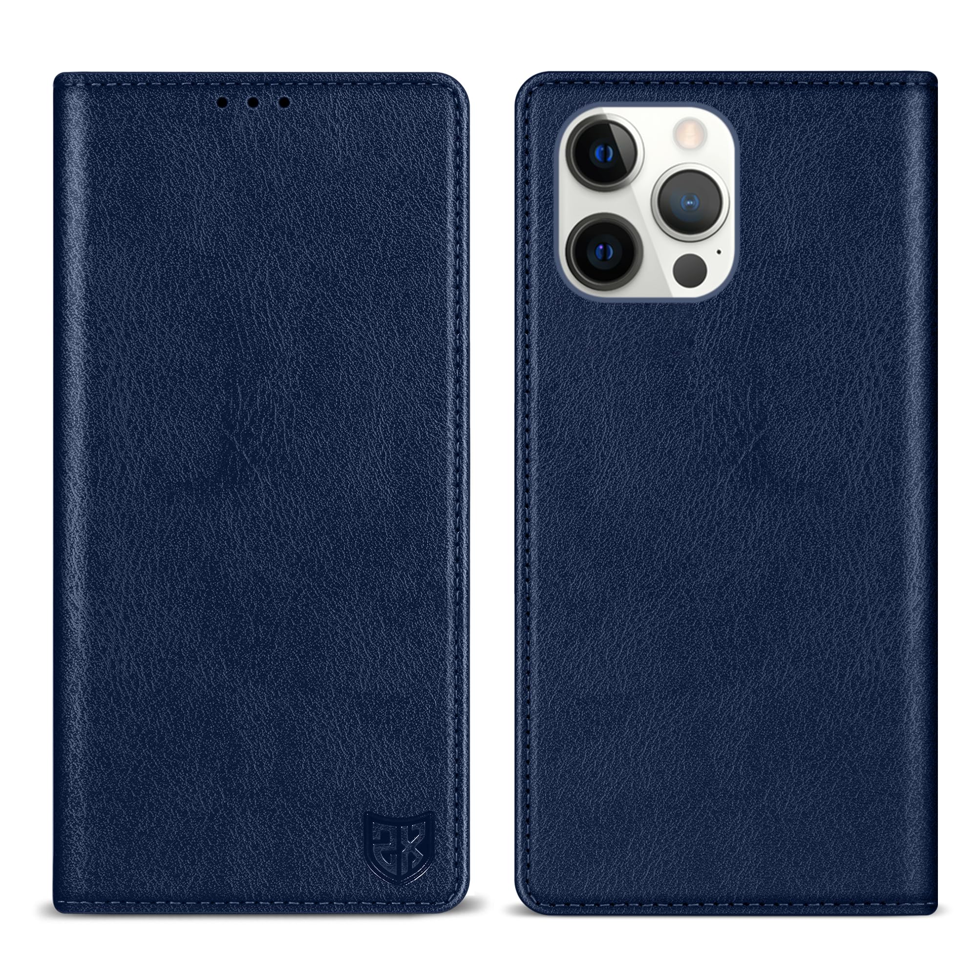 Photo 1 of ZZXX for iPhone 13 Pro Max Wallet Case with [RFID Blocking] Card Slot Stand Strong Magnetic Leather Flip Fold Protective Phone Case for iPhone 13 Pro Max Case Wallet(Blue-6.7 inch)