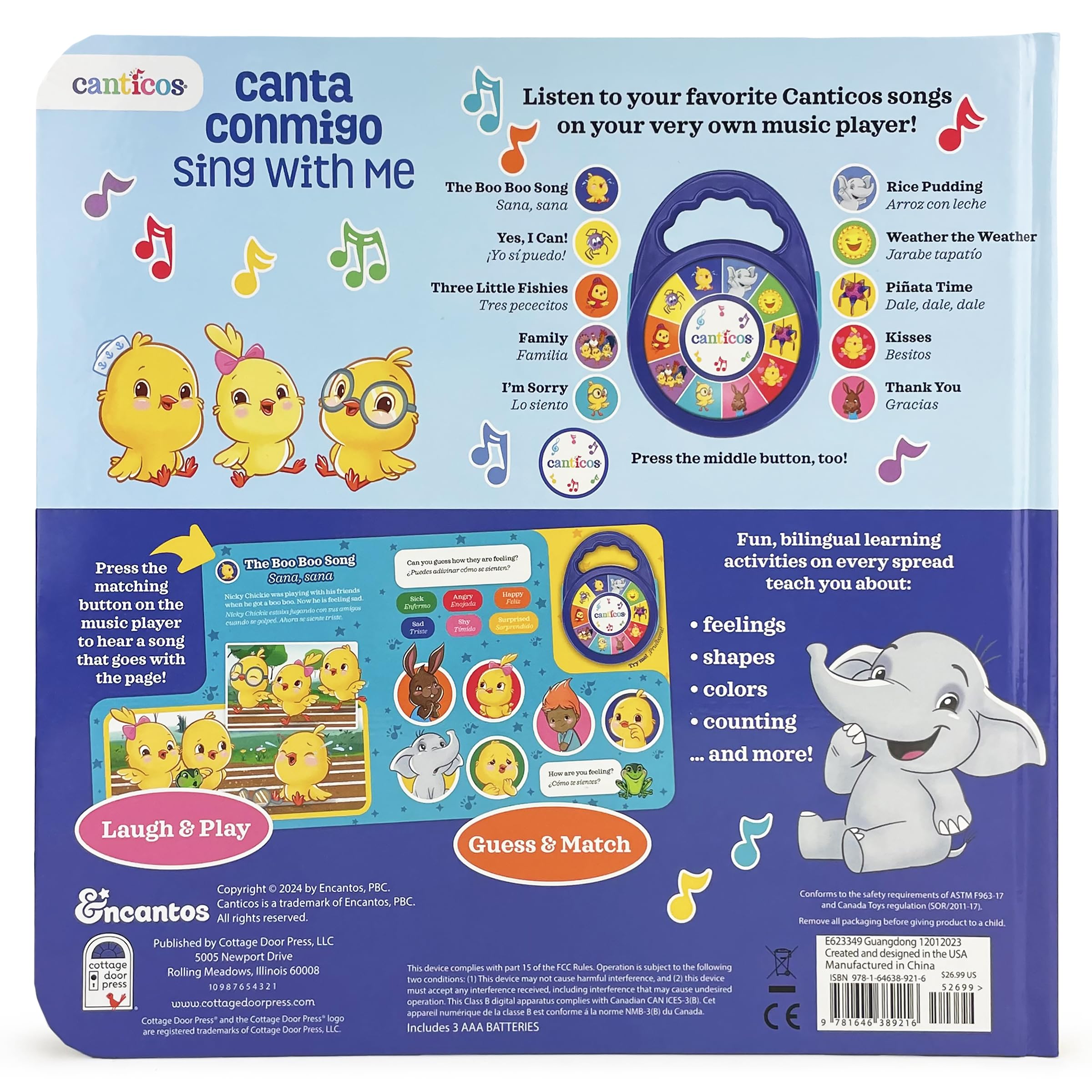 Canticos Canta Conmigo / Sing With Me (English and Spanish Edition) Canticos Canta Conmigo / Sing With Me (English and Spanish Edition) Board book