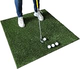 Artificial Grass Direct LARGE Golf Practice Mat 100x100 cm 30mm pile view 2