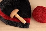 The Quilted Bear Darning Mushroom - Smooth Wooden Darner with Strong Handle view 7