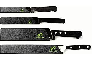 EVERPRIDE Chef Knife Sheath Set (4-Piece Set) Universal Blade Edge Cover Guards for Chef’s and Kitchen Knives – Durable, BPA-