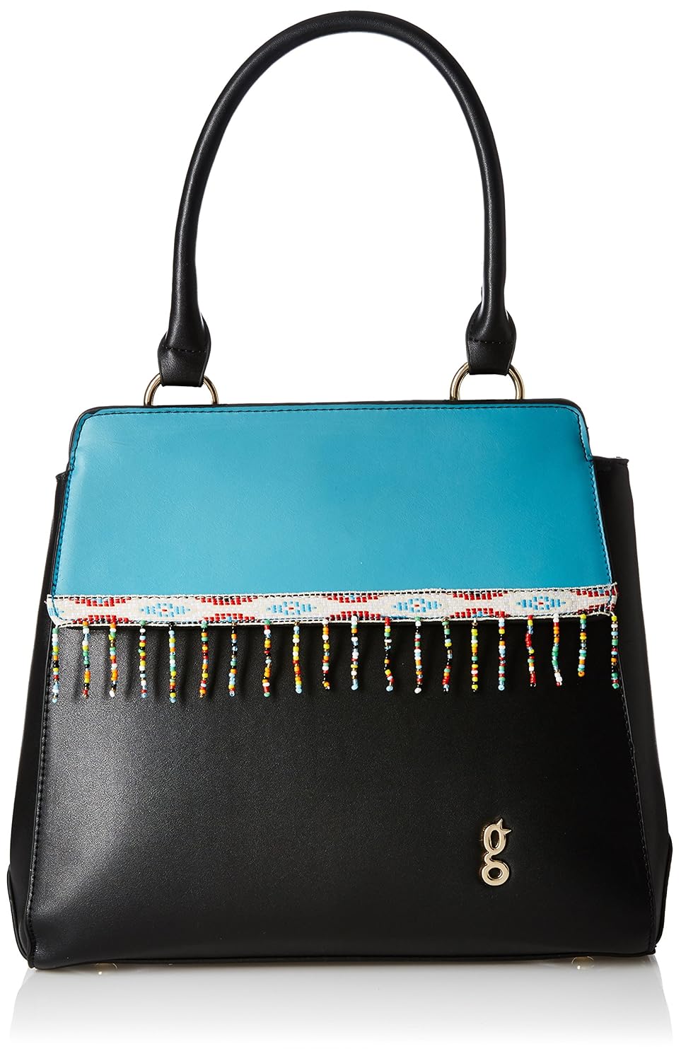 global desi fashion plus women's satchel (black) ()