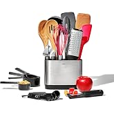 OXO Good Grips 20 Piece Everyday Kitchen Utensil Set | Includes Utensils, Prep Tools &amp; Holder, For Cooking and Baking, Signature Nonslip Handles, Dishwasher Safe