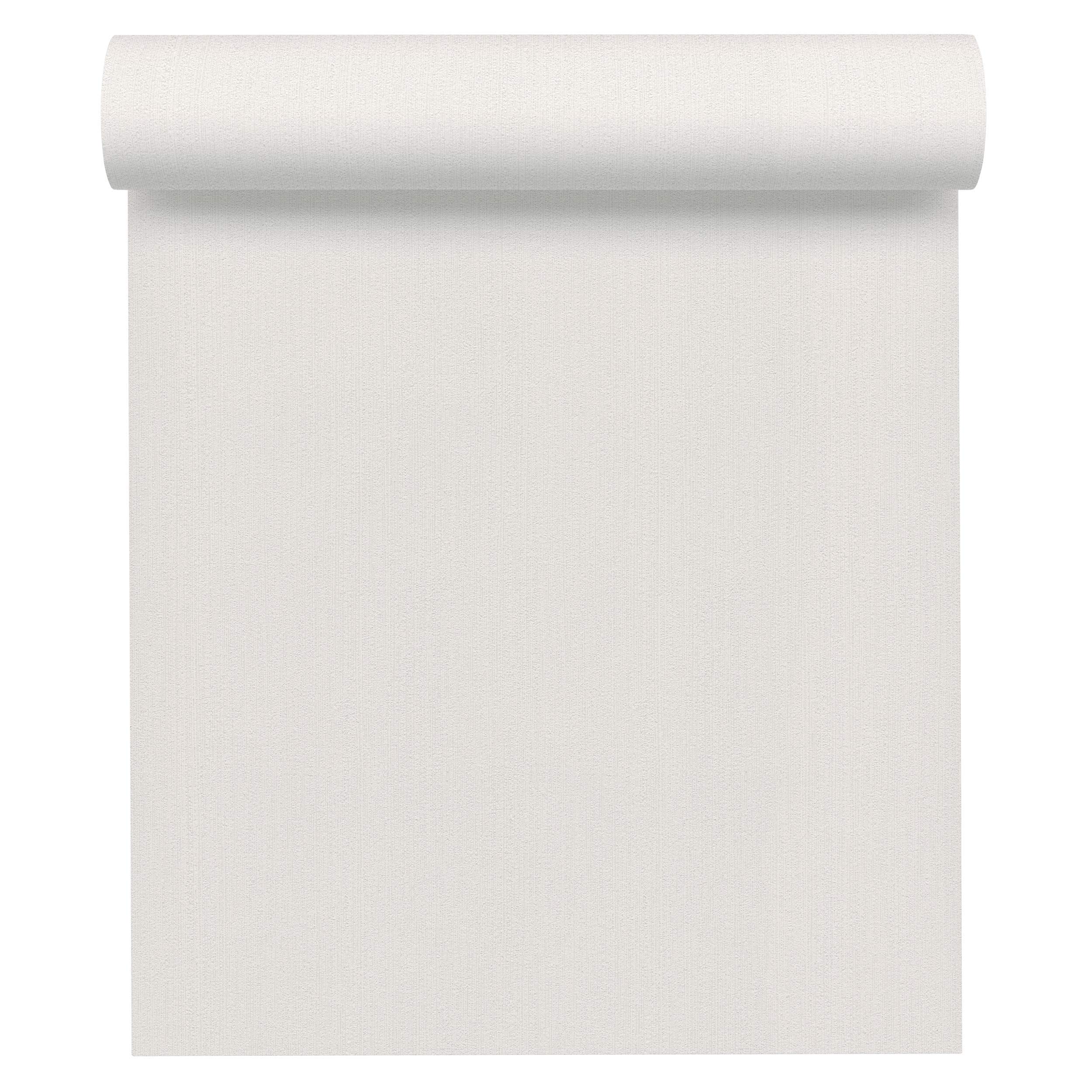 A.S. Création Plain Wallpaper Black & White Non Woven wallcovering 10.05 m x 0.53 m White 937902