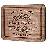 Gifts for Gigi, Gigi Birthday Gifts- Wood Walnut Cutting Board for Kitchen, Gift for GIgi from Grandkids Mother's Day, Gigi's Kitchen Cutting Board
