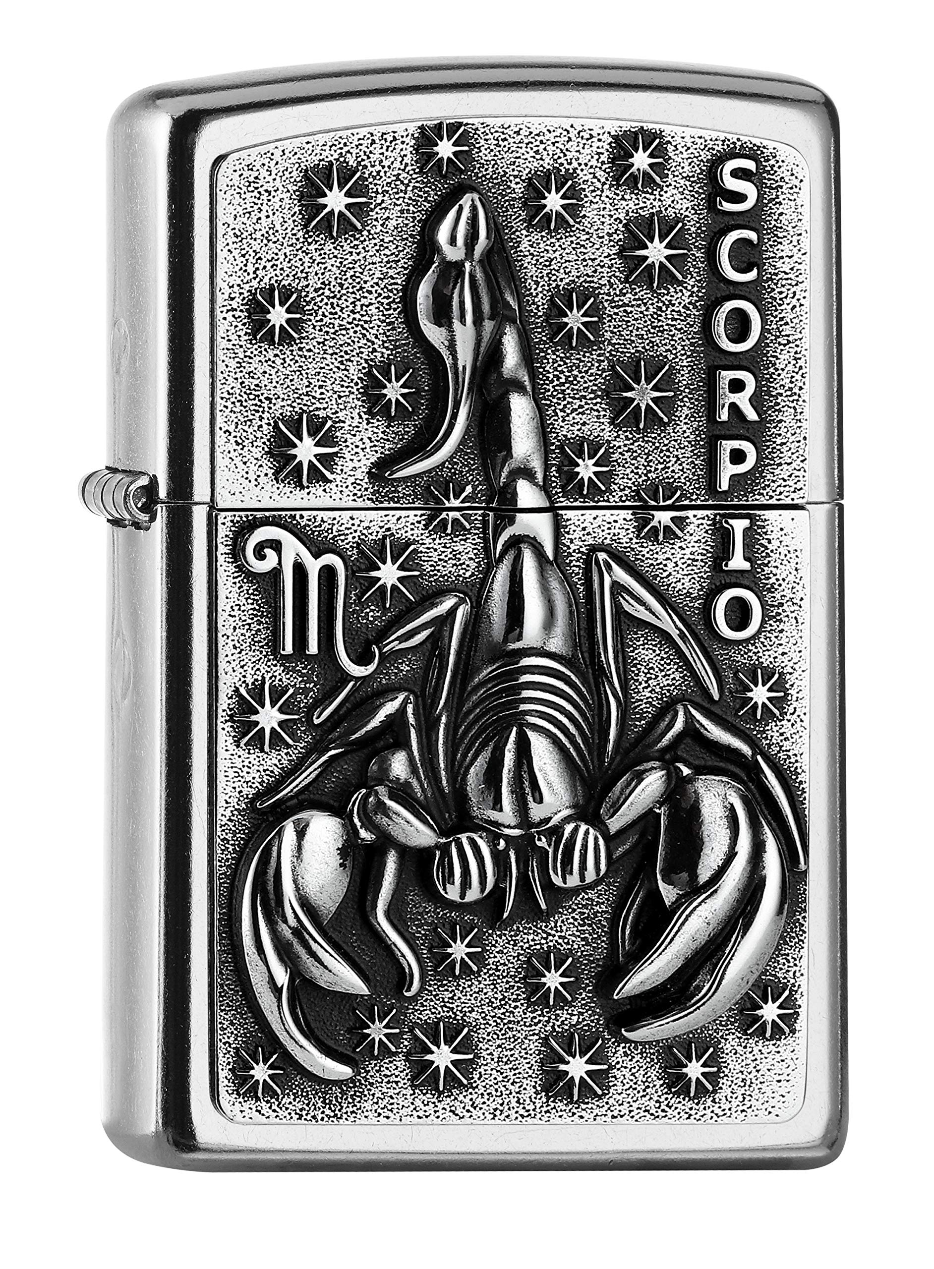 Zippo PL 207 Scorpio Tierkr. V19 Emb Lighter Brass Design 5,83,81,2