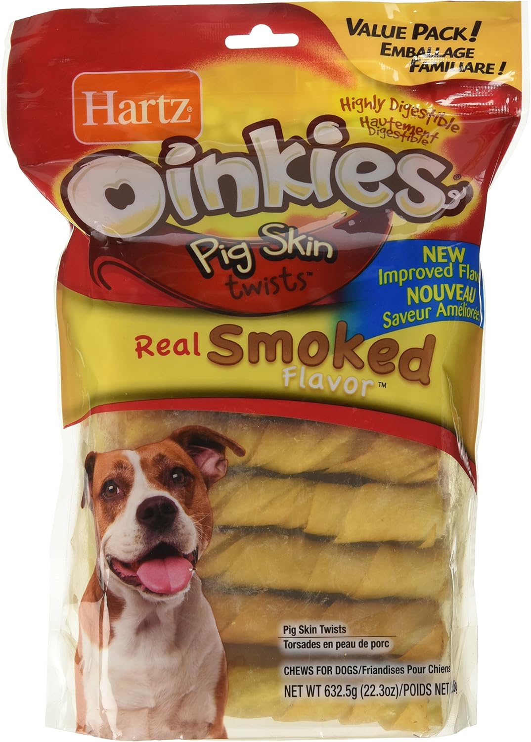 Hartz Oinkies Pig Skin Twists Chews for Dogs Amazon.ca Pet Supplies