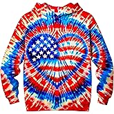 Poykopty Kids Trendy Tie Dye Kangaroo Pocket Pullover Hoodie Long Sleeve Sweatshirt for Boys and Girls Teens Cute Clothes