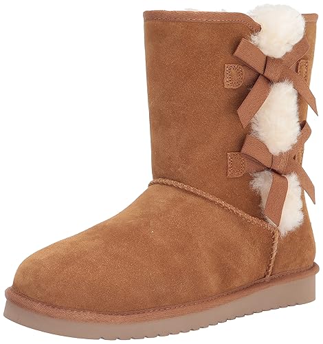 Koolaburra by UGG womens Victoria Short Fashion Boot, Chestnut,