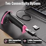 Tera Barcode Scanner Wireless 2.4G USB Rechargeable Battery Level Indicator view 4