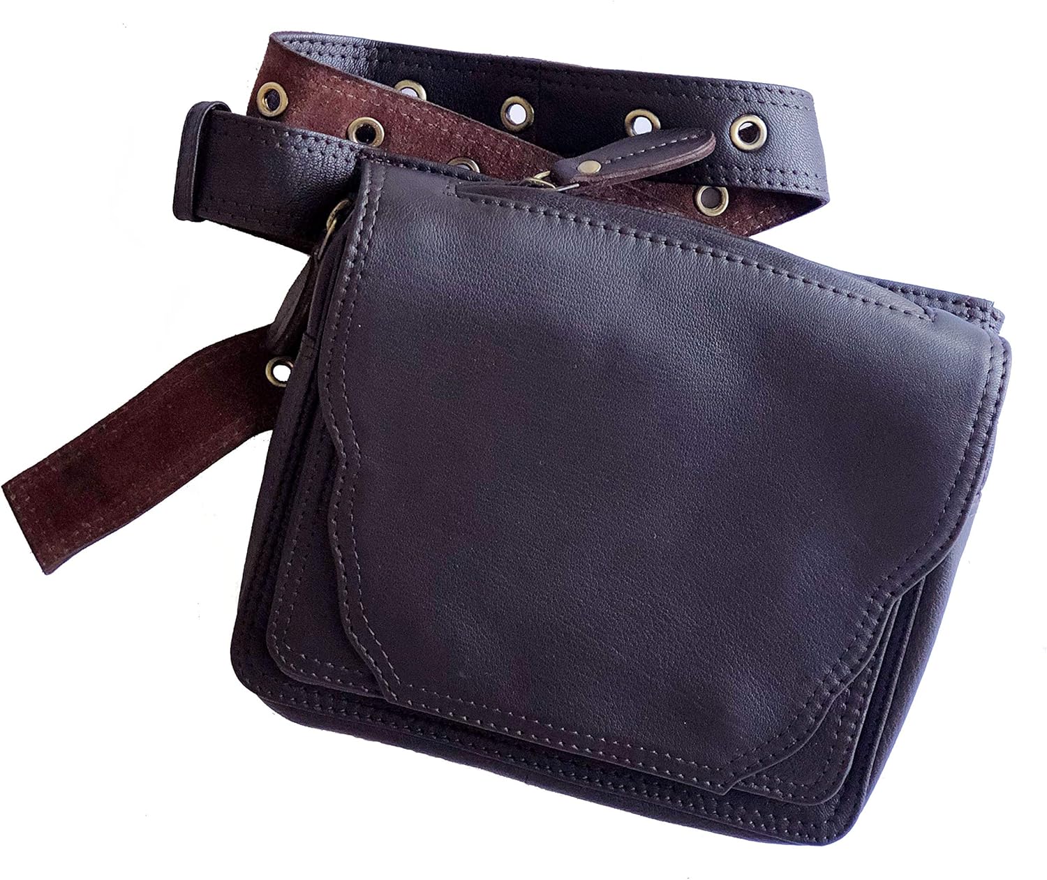 happy cow leather hip bag