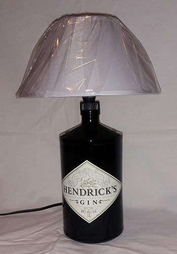 Lampada Da Tavolo Artigianale Da Bottiglia Gin Hendricks