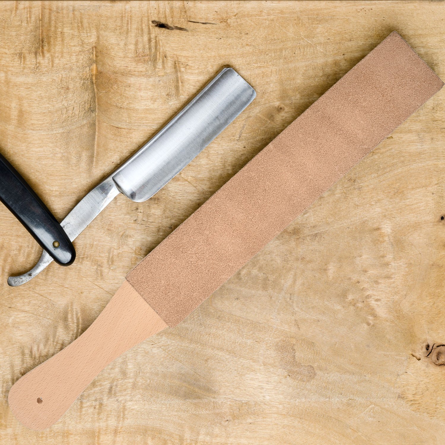 Hestya 3 Pieces Leather Strop with Compounds Kit, 1 Piece Leather