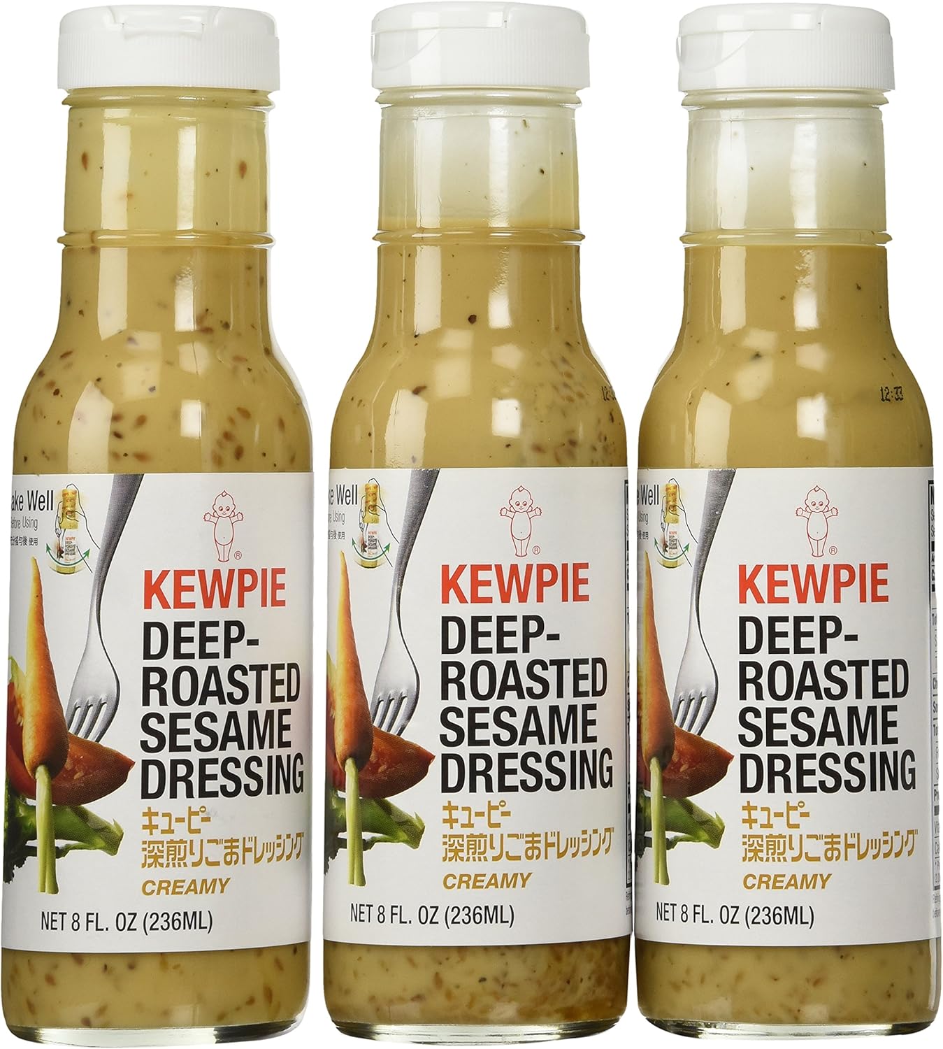 Kewpie Japanese Dressing Roasted Sesame 8 Oz. Deep Roasted Sesame