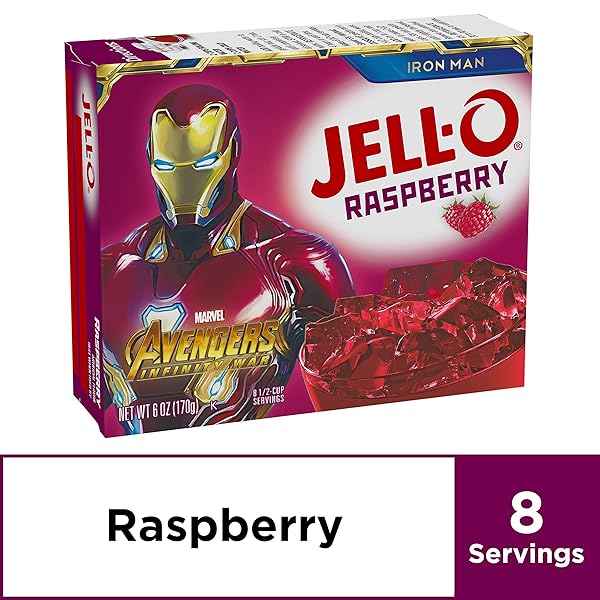 JELL-O RASPBERRY GELATIN MIX (6 OZ BOXES