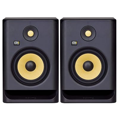 KRK Rokit 7 G4 Studio Monitor Speaker Bundle - Pair, Black