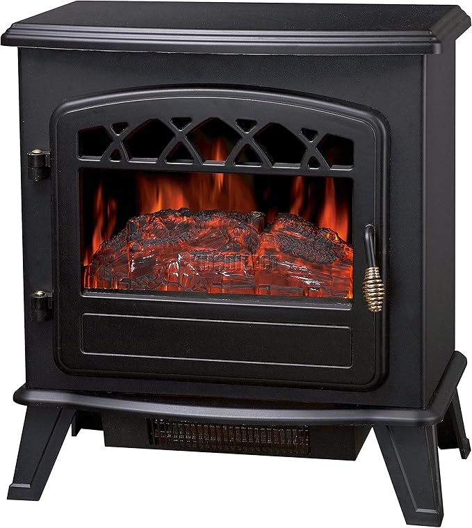 FoxHunter New Log Burning Flame Effect Electric Stove Fire Place Fires