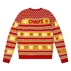 FOCO Standard NFL Big Logo Ugly Sweater, Team Color