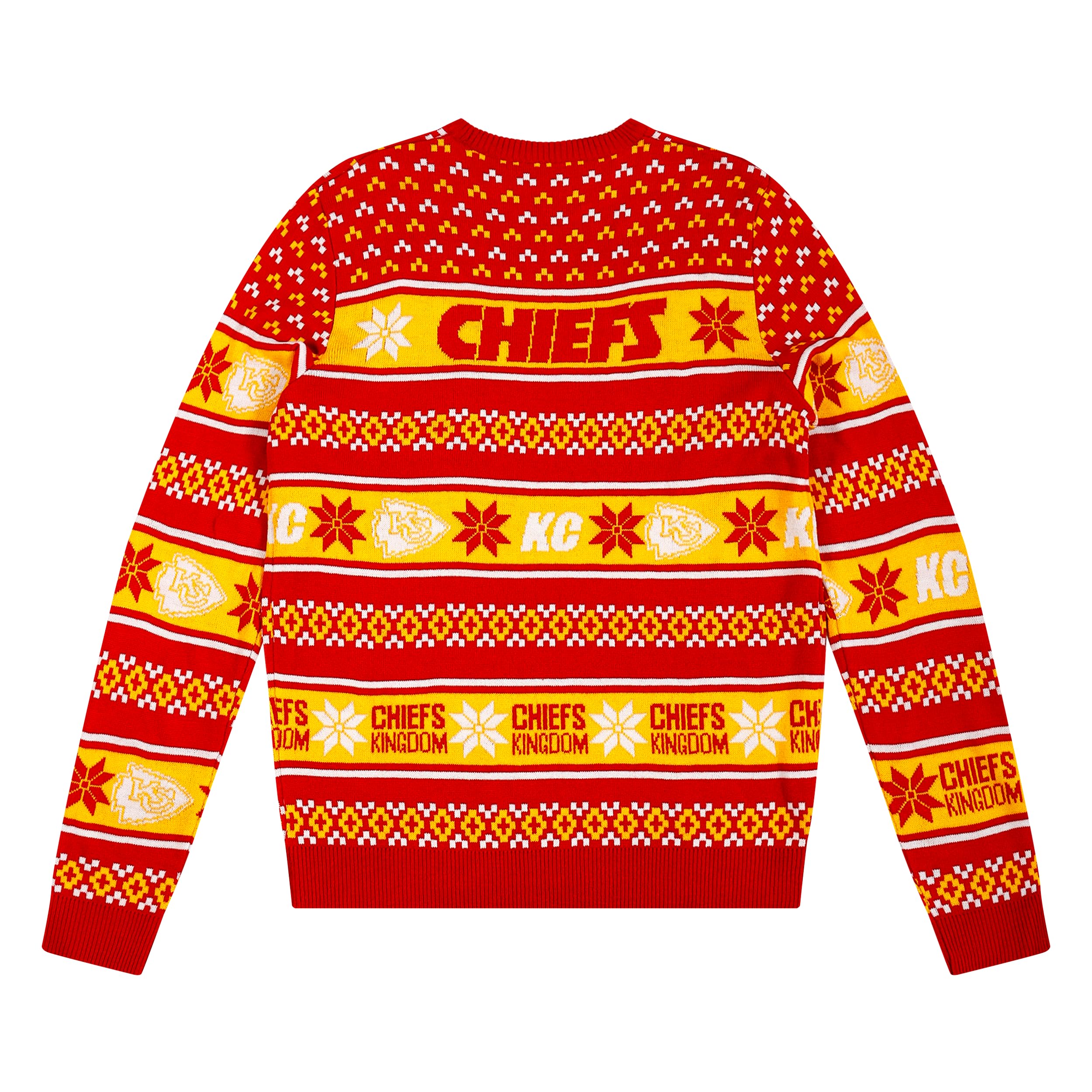 FOCO Standard NFL Big Logo Ugly Sweater, Team Color