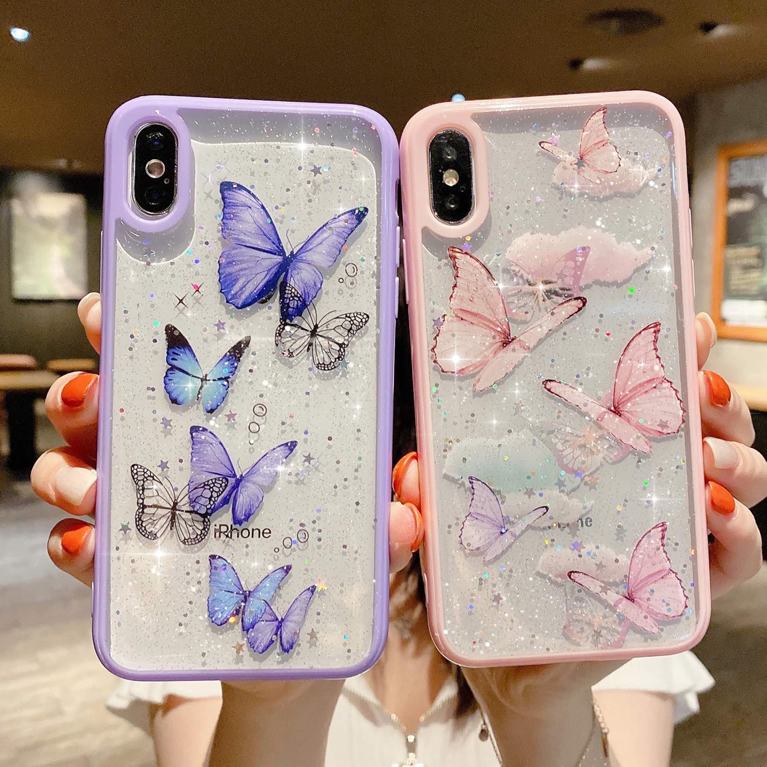 Purple Butterfly Butterfly Case Iphone Xr Amazon Clear Butterfly Iphone Xr  Case ZTUOK Compatible With IPhone