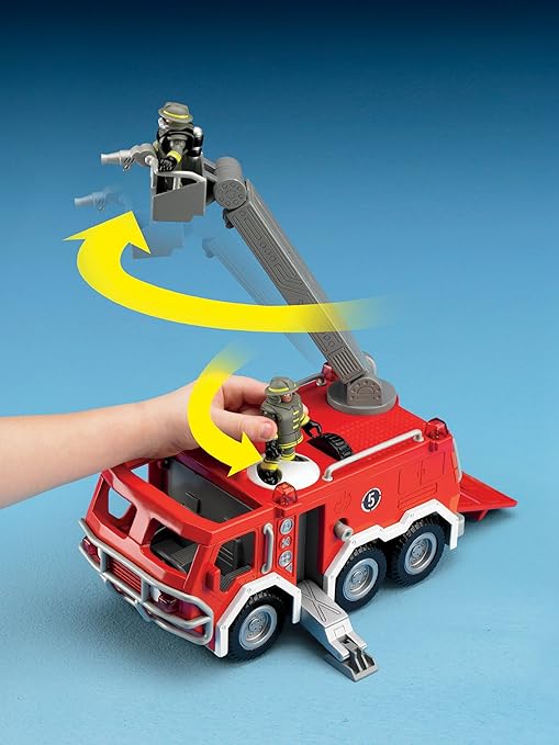 fisher price imaginext fire station and engine playset
