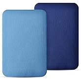 100% Muslin Cotton Bassinet Sheets, 2 Pack – Ultra Soft, Breathable & Skin-Friendly, Fits Oval and Rectangle Bassinet Mattres