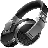 Pioneer DJ HDJ-X5 Over-Ear DJ Headphones, 40 mm, Swivel, Silver