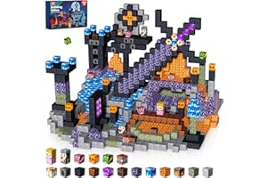 Goody King 150 PCS Magnetic Building Blocks,Dark Castle Set Magnetic Blocks,Magnetic Toys for Kids, Sensory Toy for STEM Learning Toys for Kids 3+ Boys and Girls Christmas Birthday Gifts