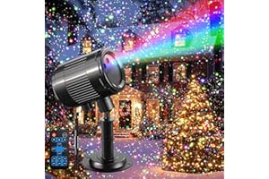 INNOWARMER Christmas Laser Projector Light Outdoor: RGB 3 Colors Firefly Moving Laser Lights, IP65 Waterproof Star Projector Lights Show Decor for Garden Yard Holiday Party, Christmas Halloween New Year Gift