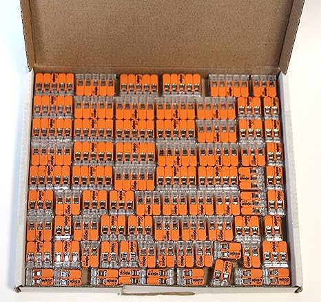 Wago 221 Klemmen SET 25x 221-412, 221-413, 221-415 | Kabel Verbinder in der wiederverschließbaren Box - Original WAGO