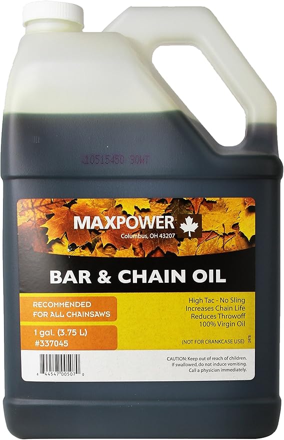 Maxpower 337045 1Gallon Bar and Chain Oil, Black Chain