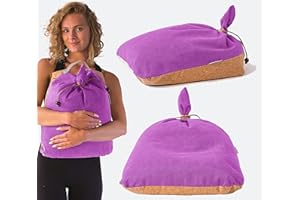 Monk & Llama Meditation Bench - Kneeling Bamboo Bench with Foldable Legs & Cushion — Perfect Kneeling Stool Ergonomic Bamboo Yoga Bench for Extended Practice - Includes Carrying Bag