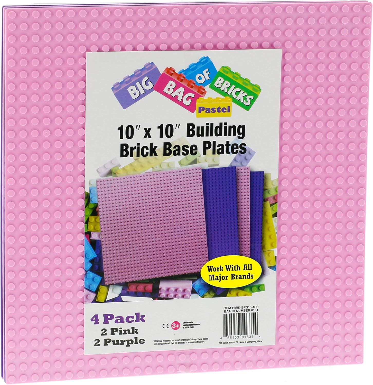 pink lego base plate