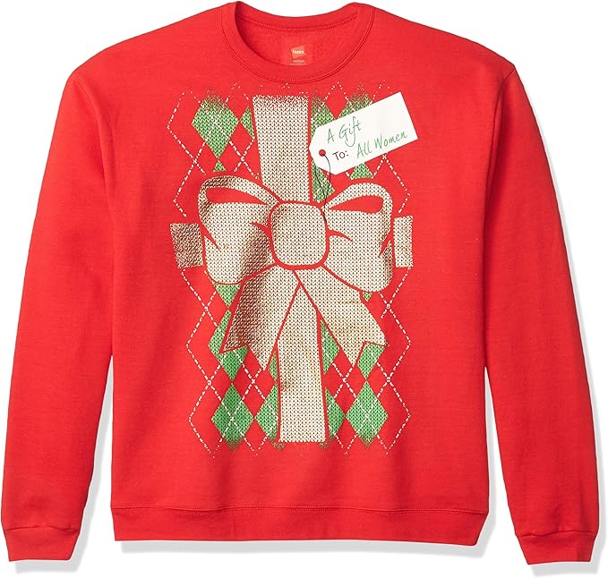 Hanes Men's Ugly Christmas Sweatshirt