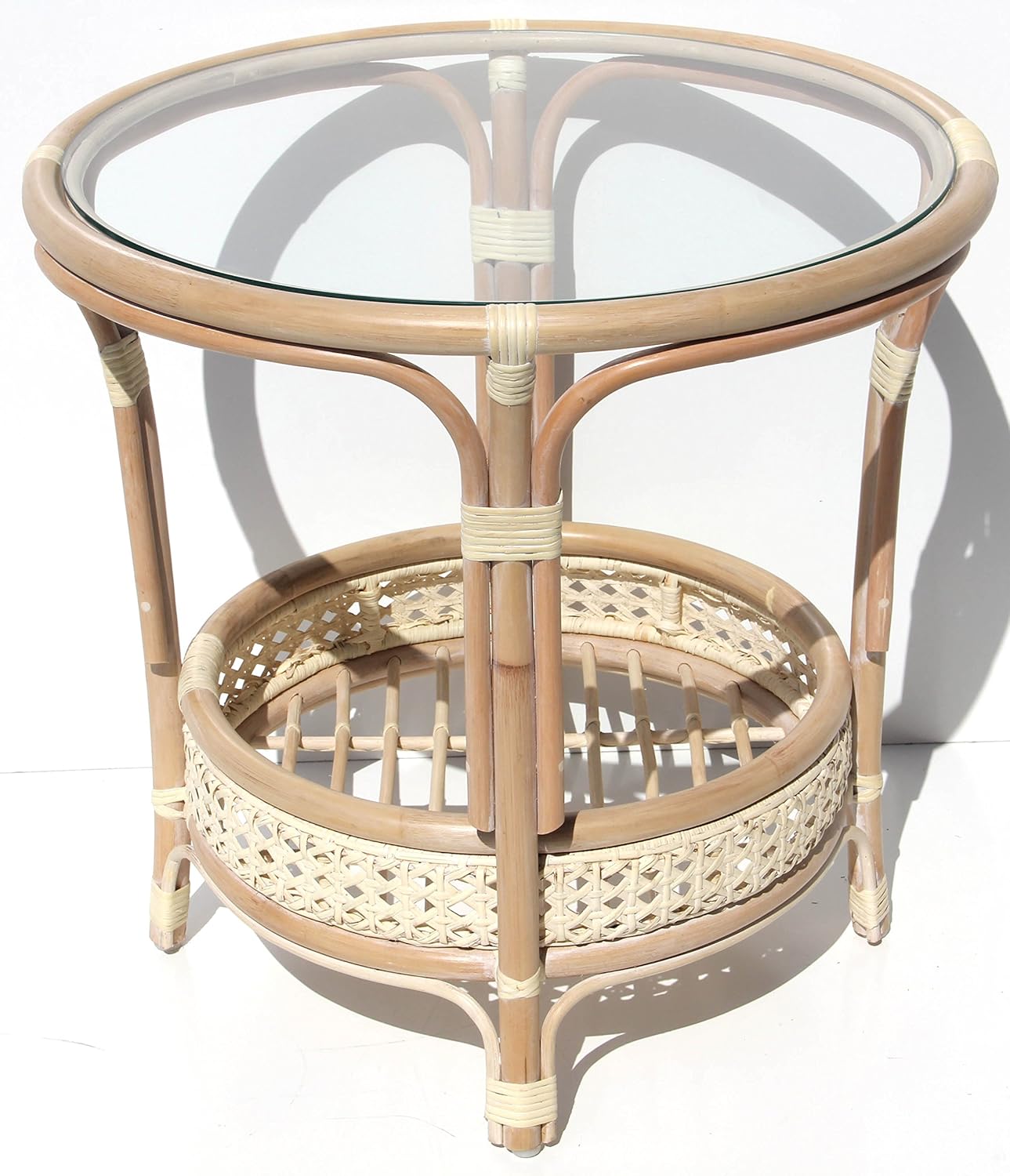 Best Wicker And Glass Coffee Table