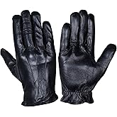 WASPRO Genuine Leather Gloves, Lambskin leather gloves, Unlined fashion leather gloves