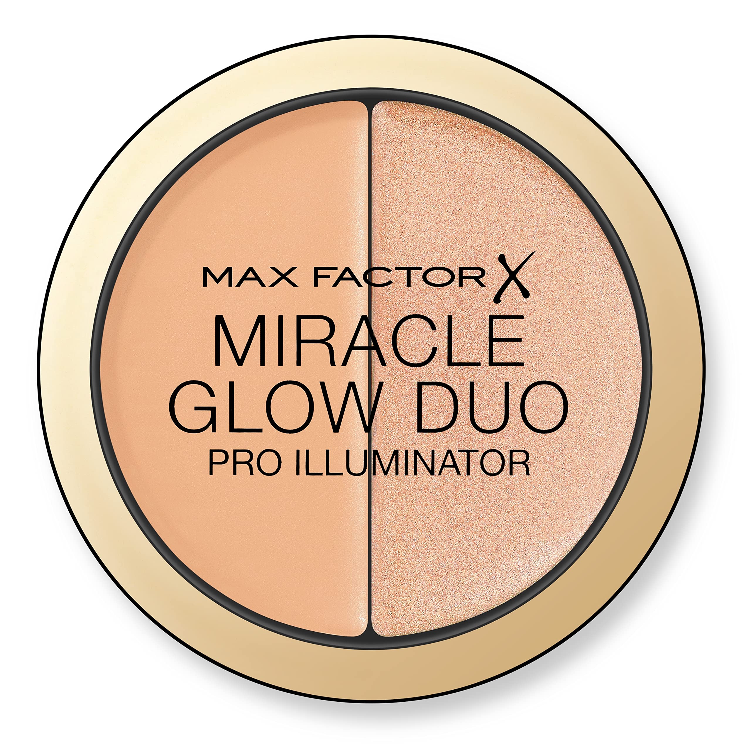 Max Factor Miracle Glow Duo Pro Illuminator, Creamy Highlighter, 2-Medium